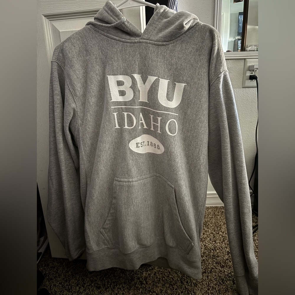 Gray BYU Idaho Hoodie Sweatshirt